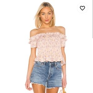 Smocked Off Shoulder Top- BCBGeneration